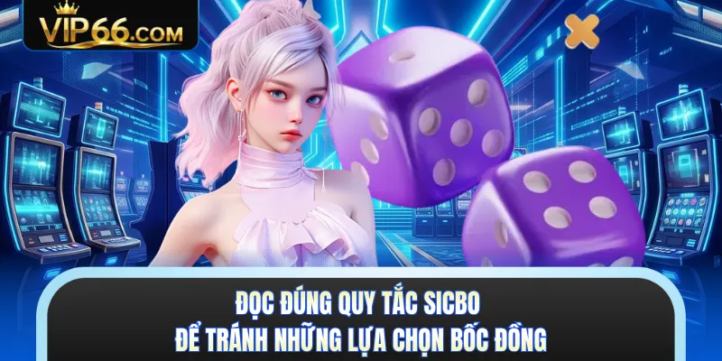 Đọc đúng quy tắc sicbo để tránh những lựa chọn bốc đồng 
